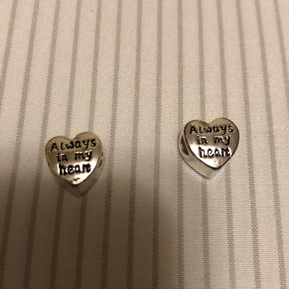 New Always in my heart charm